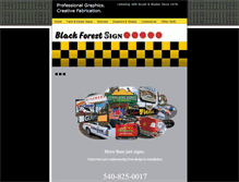 Tablet Screenshot of blackforestsign.com